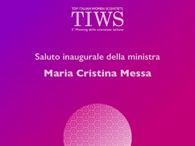Saluto inaugurale della ministra Maria Cristina Messa